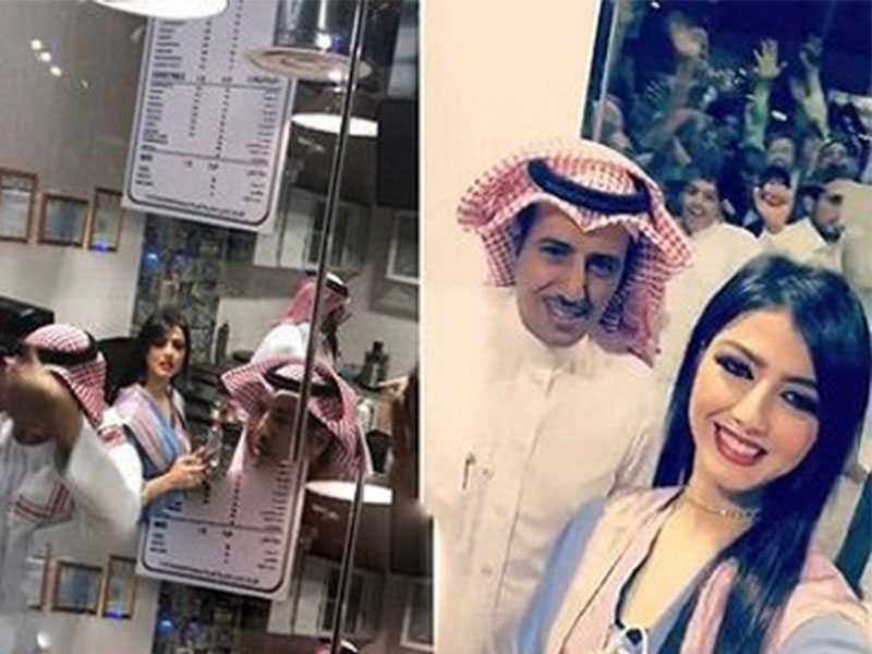 بالفيديو: ممثلة سعودية تعطل حركة المرور أثناء افتتاح أحد المحلات!